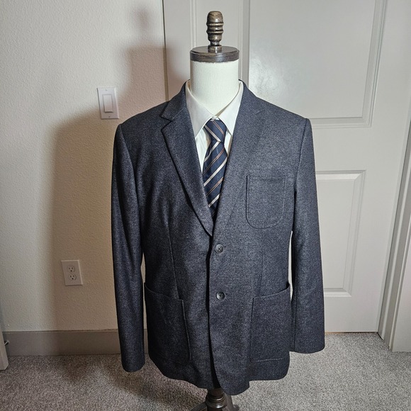 Rag Bone Sport‎ Coat Jacket Blazer Men 42 Wool Blend Textured Gray